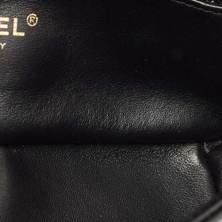 Pre Owned Chanel Chain is More Black Quilted Leather Flap Bag