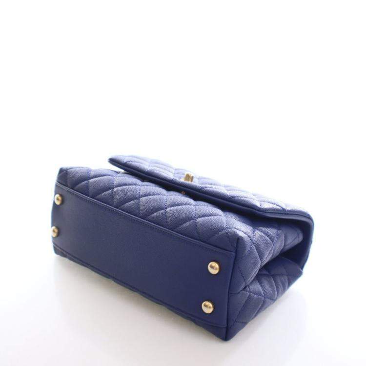 Pre Owned Chanel Mini Caviar Coco Handle Bag