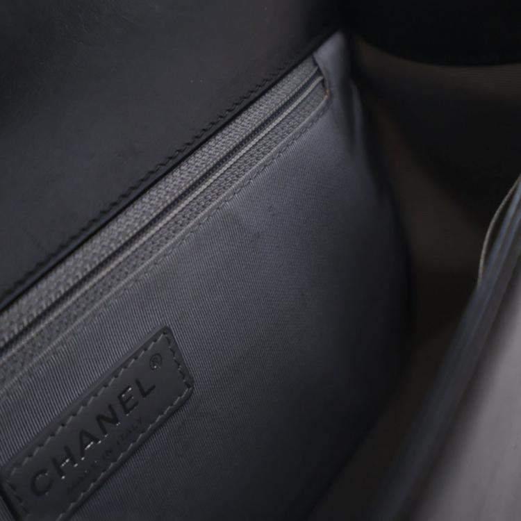 Pre Owned Chanel Large Lambskin Boy Bag