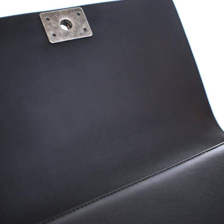 Pre Owned Chanel Large Lambskin Boy Bag