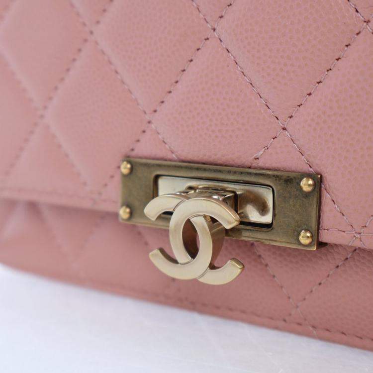 Pre Owned Chanel Caviar Golden Class Wallet on a Chain (WOC)