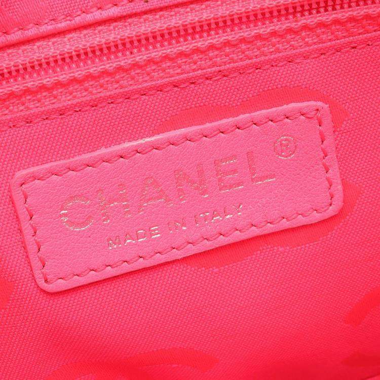 Pre Owned Chanel Cambon Ligne Black White Leather Shoulder Bag