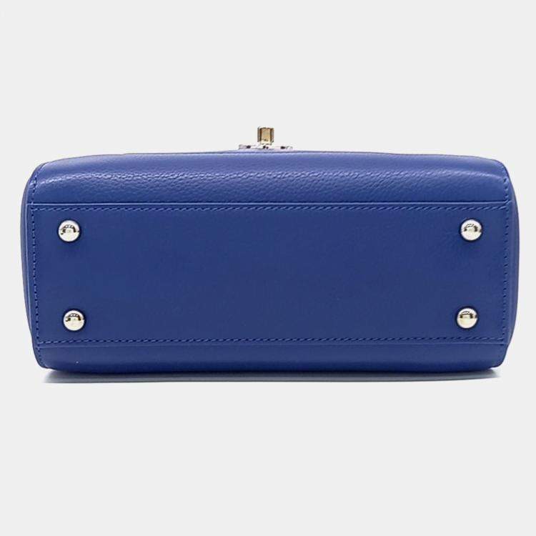 Pre Owned Chanel Blue Leather Neo Bag Mini