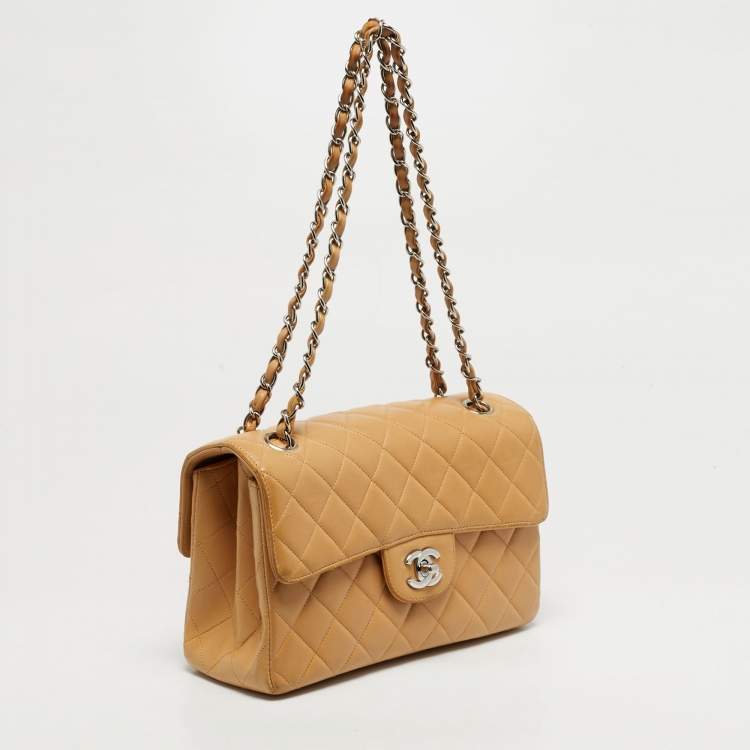 مملوكة مسبقًا Chanel Double Sided Classic Beige Small Quilted Leather Flap Bag