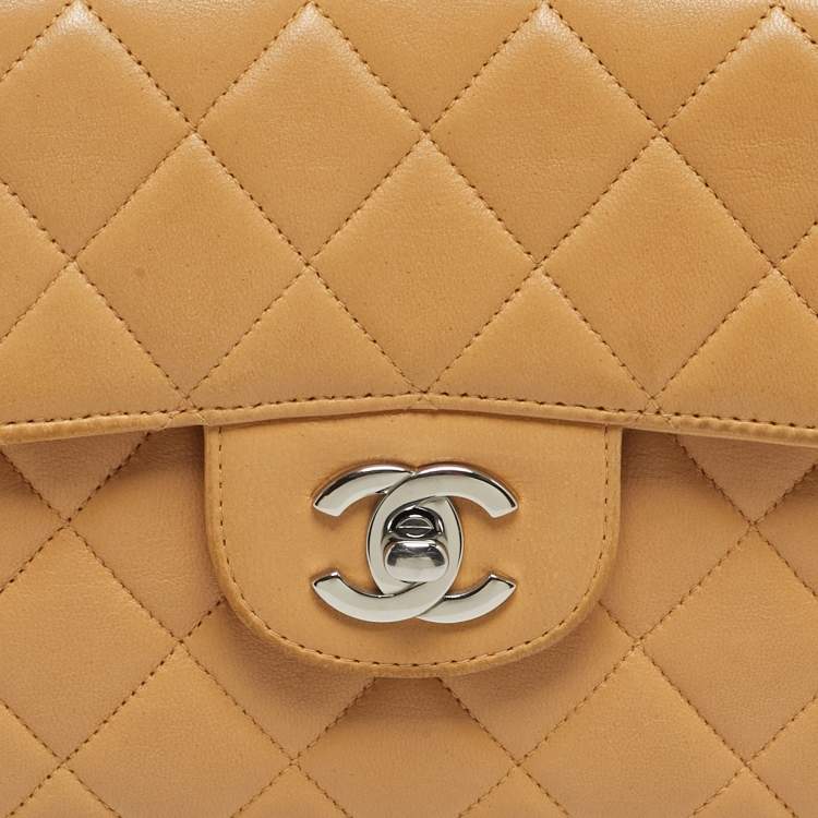 مملوكة مسبقًا Chanel Double Sided Classic Beige Small Quilted Leather Flap Bag