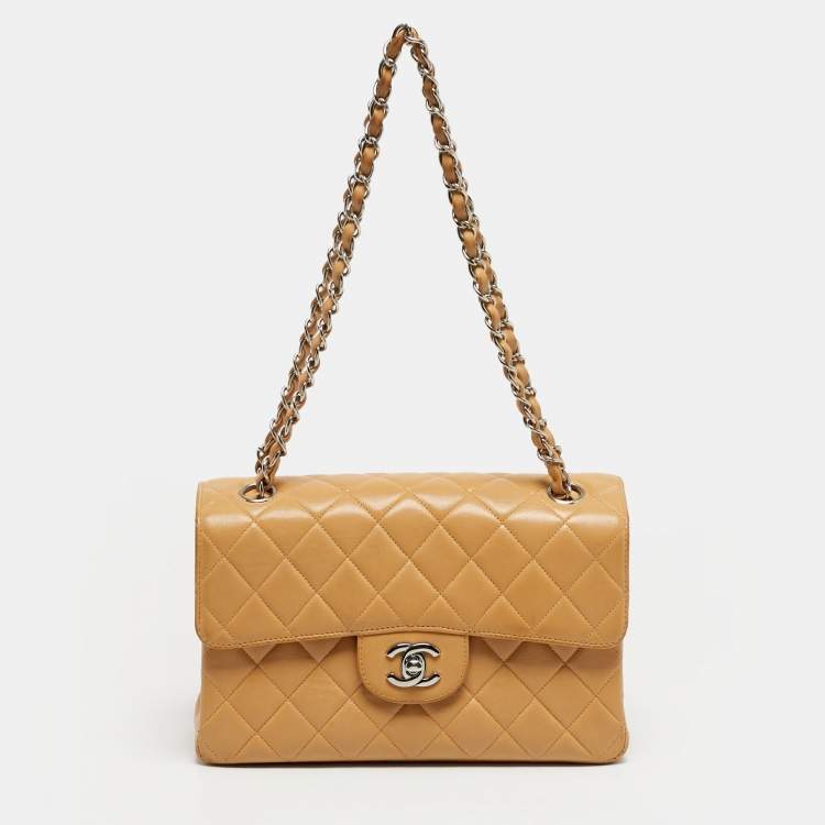 مملوكة مسبقًا Chanel Double Sided Classic Beige Small Quilted Leather Flap Bag