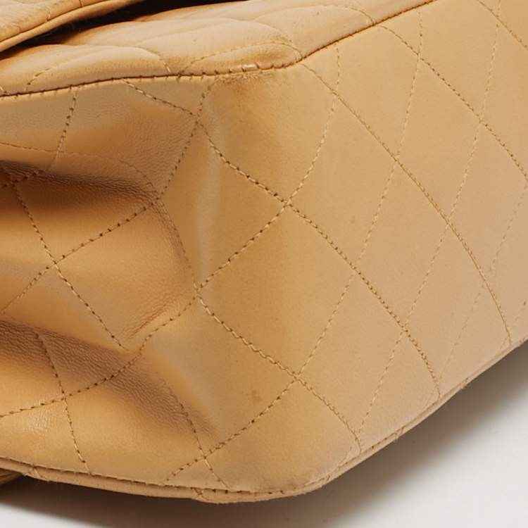 مملوكة مسبقًا Chanel Double Sided Classic Beige Small Quilted Leather Flap Bag