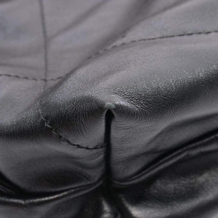 Pre Owned Chanel 22 Large Backpack Leather Black