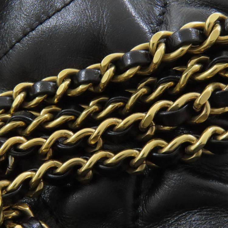 Pre Owned Chanel 22 Gold Hardware Lambskin Handbag