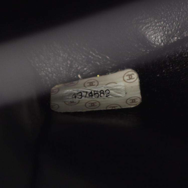 Pre Owned Chanel Matelasse Backpack Bag In Calfskin Leather Black