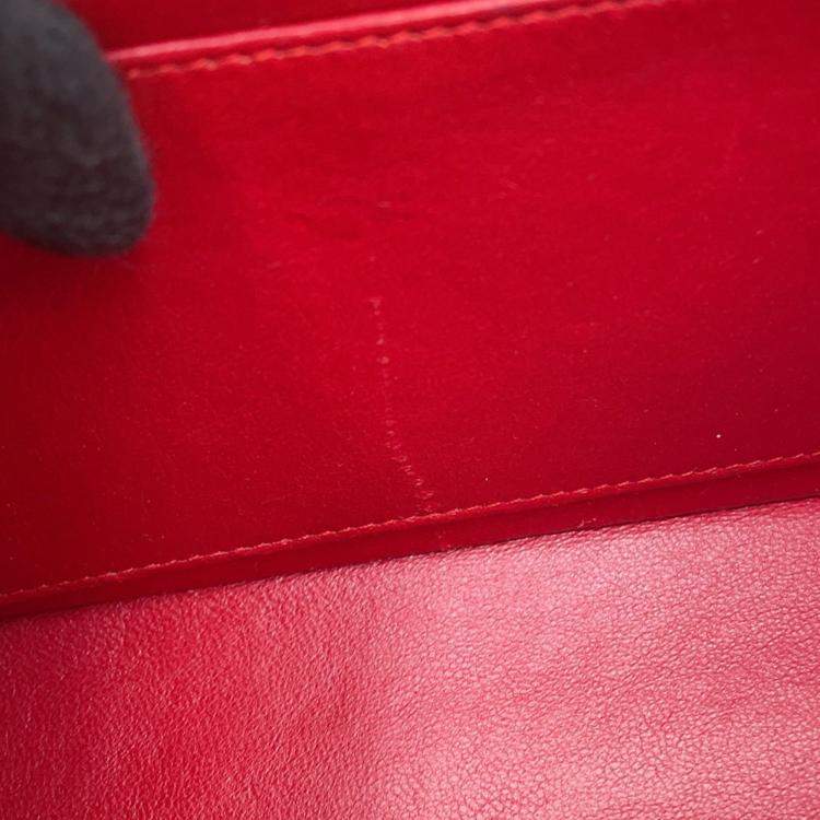 Pre Owned Chanel Chain Shoulder Bag Matelasse Coco Mark Diana Lambskin