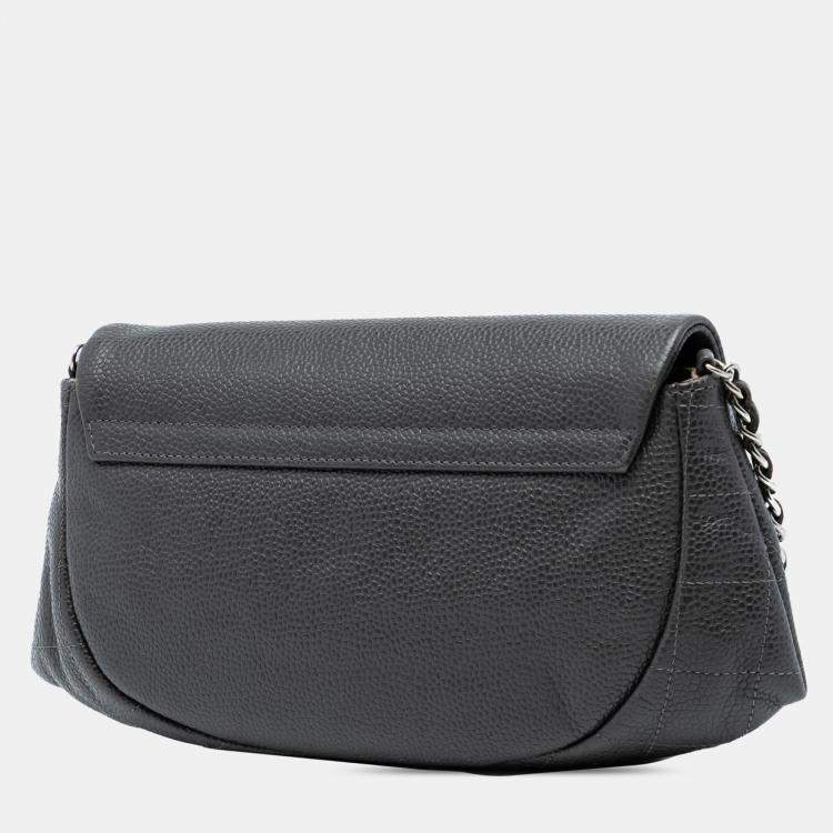 Pre Owned Chanel CC Caviar Half Moon Wallet on Chain