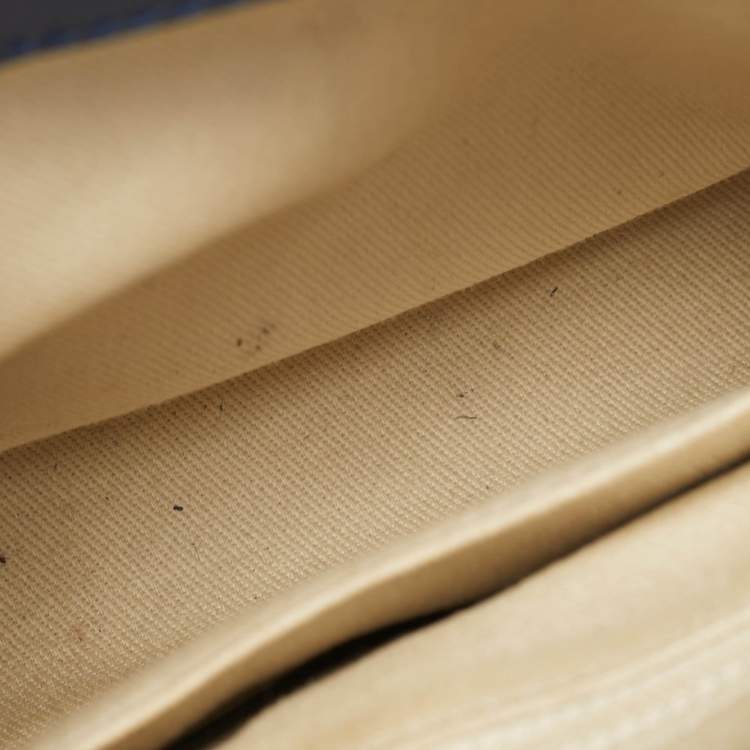 Pre Owned Chanel Neo Executive Mini Blue Leather Tote