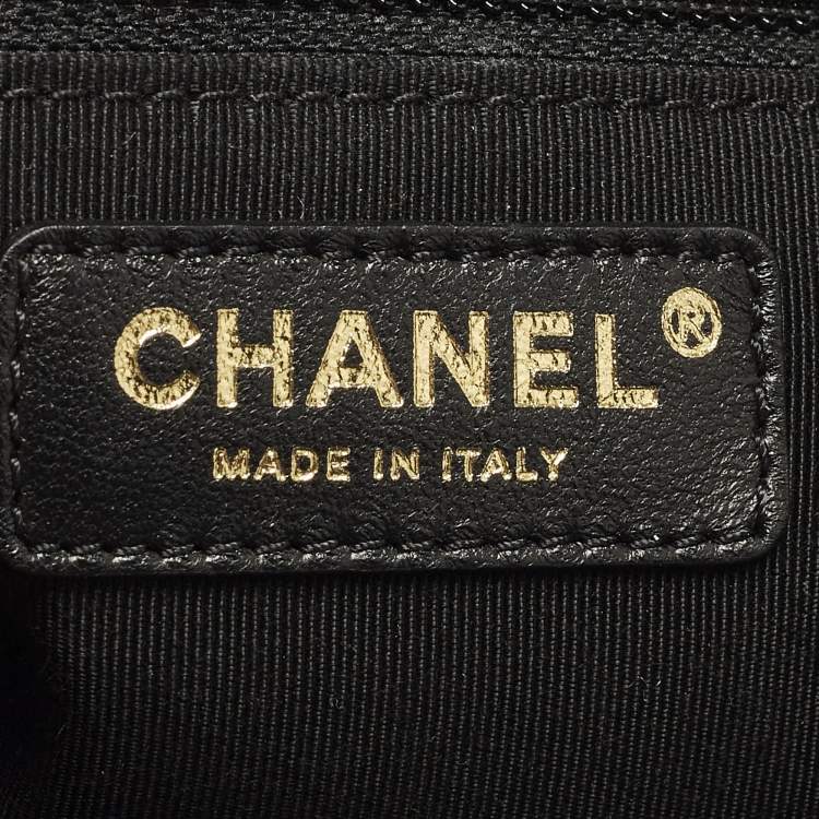 Pre Owned Chanel Duma Black Caviar Quilted Leather Mini Backpack