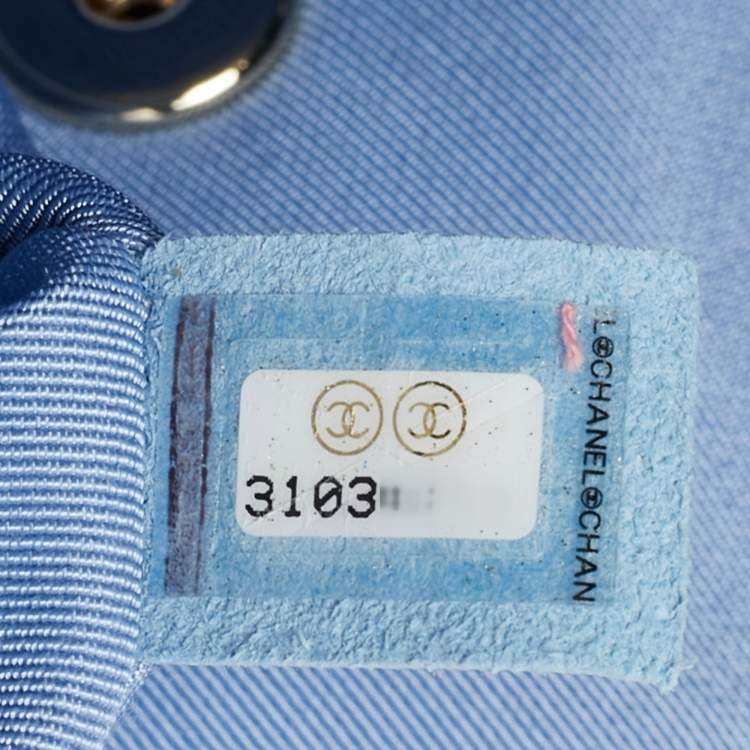 Pre Owned Chanel Classic Single Mini Multicolor Quilted Tweed Flap Bag