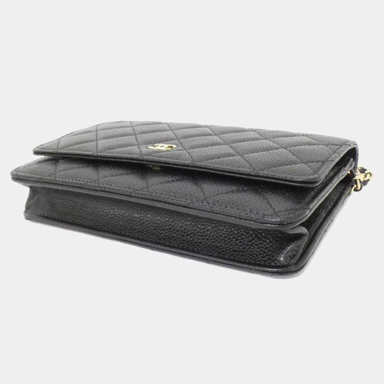 Pre Owned Chanel Timeless Classic Line Chain Wallet