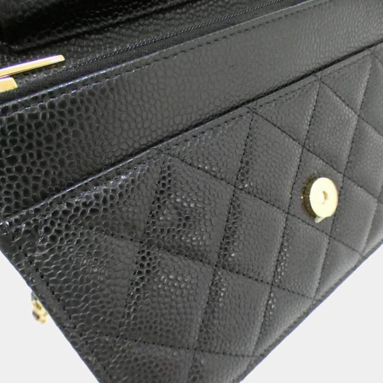 Pre Owned Chanel Timeless Classic Line Chain Wallet