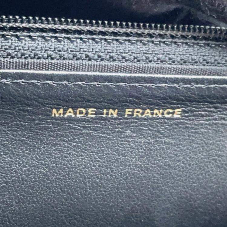 Pre Owned Chanel Chain Wallet Boy Matelasse Coco Mark Black