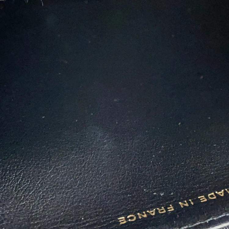 Pre Owned Chanel Chain Wallet Boy Matelasse Coco Mark Black