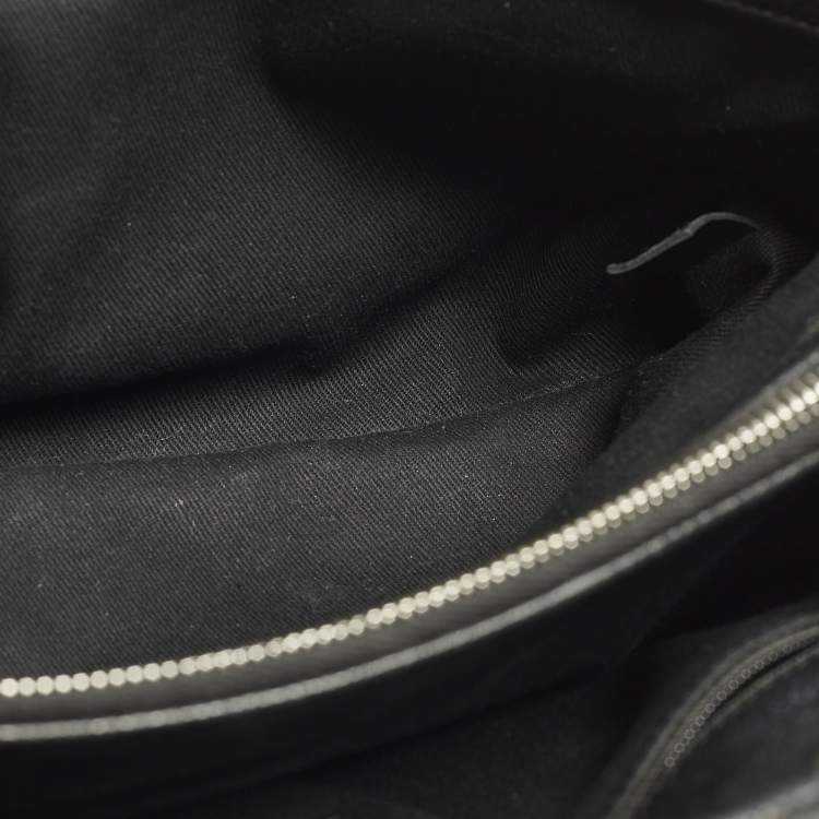 Pre Owned Chanel CC Timeless Black Caviar Quilted Leather Shopper Tote