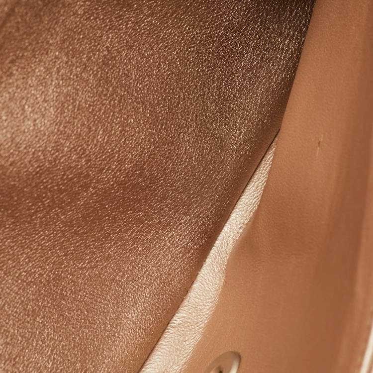 Pre Owned Chanel Metallic Quilted Leather Maxi Classic Double Flap Bag