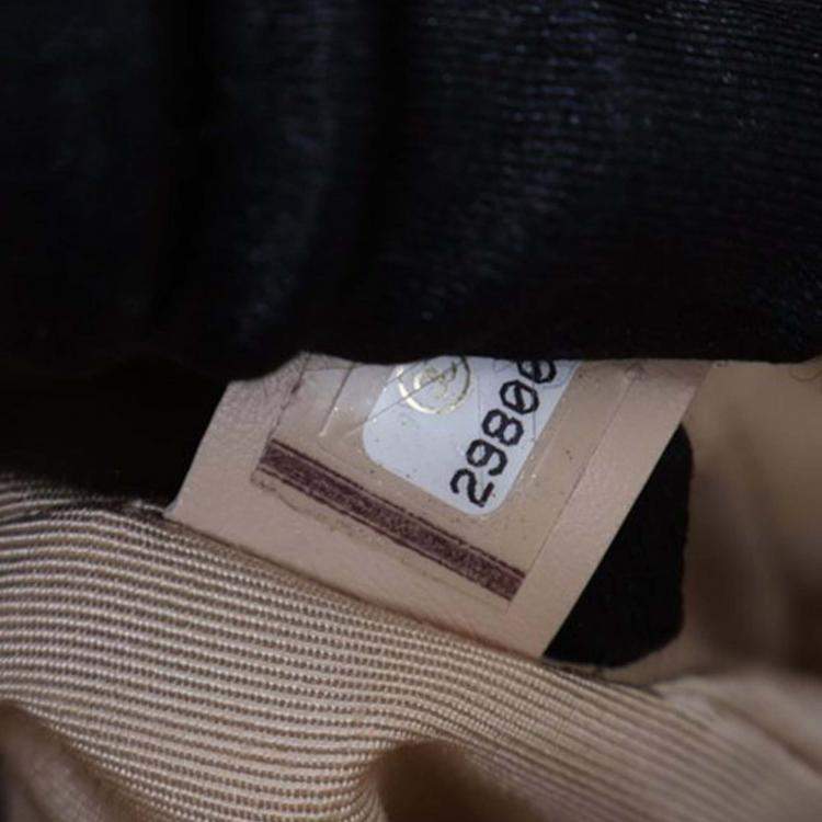 Pre Owned Chanel Brown Quilted Caviar A Real Catch Shopping Tote