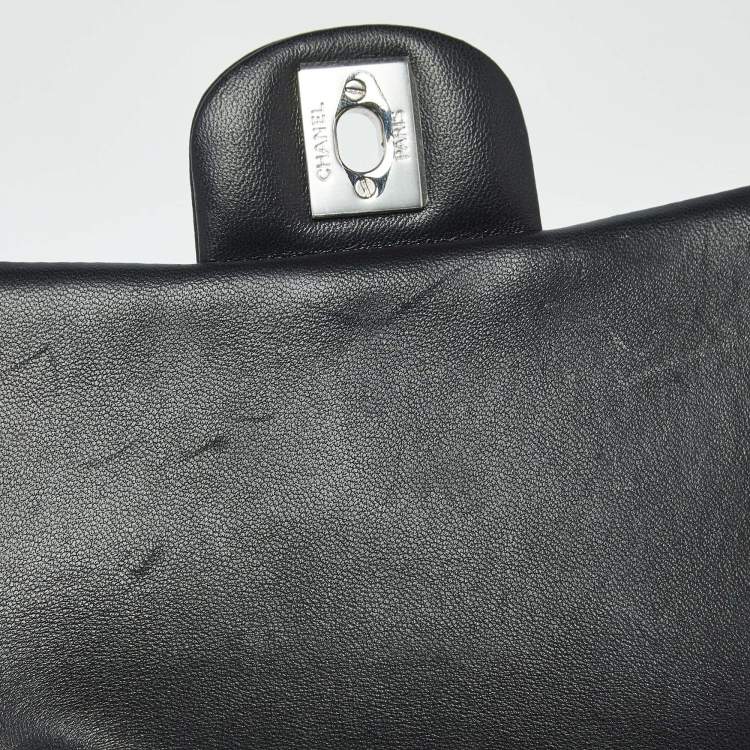 Pre Owned Chanel CC Mini Black Quilted Leather Square Flap Bag