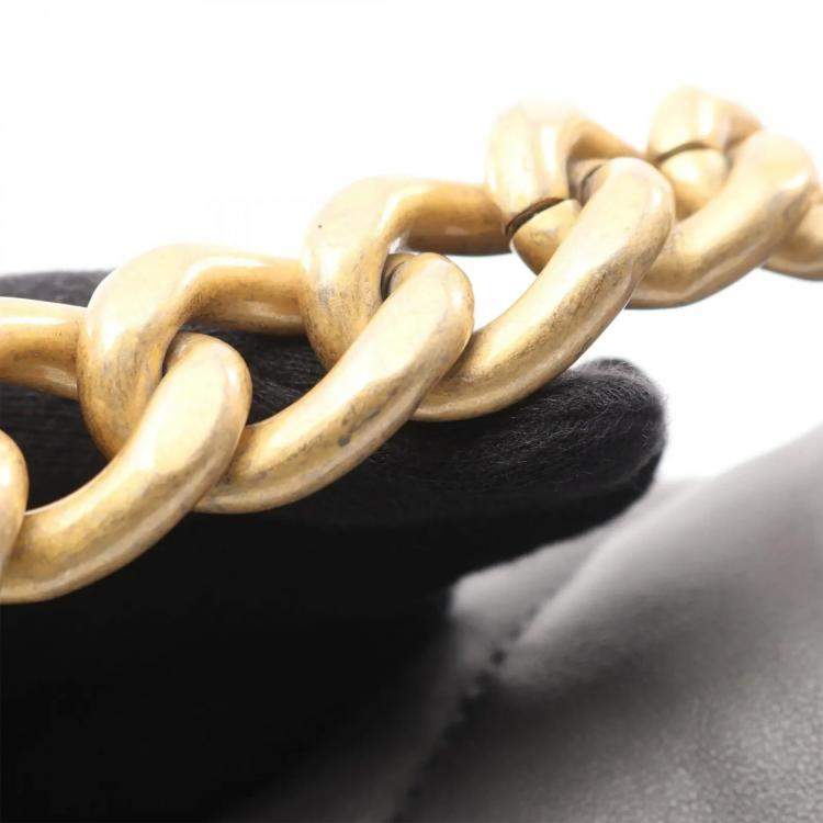 Pre Owned Chanel 19 Large Grey Leather Shoulder Bag