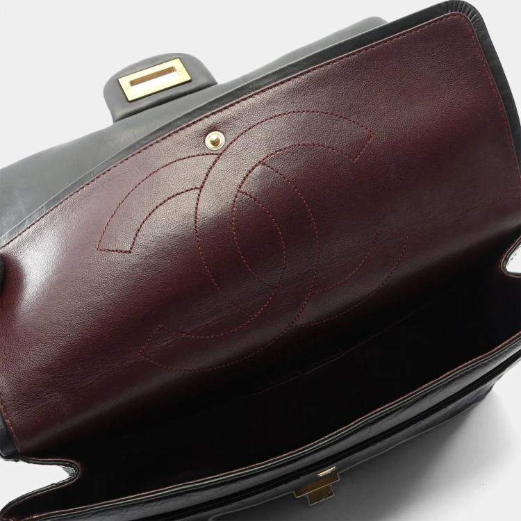 مملوكة مسبقًا Chanel Reissue 2.55 Black Calf Leather Shoulder Bag