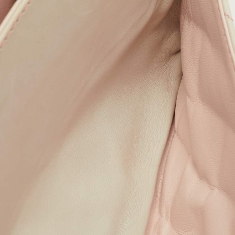 Pre Owned Chanel 2.55 Reissue 227 Degrade Pink/Cream Quilted Leather Flap Bag