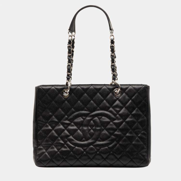 مملوكة مسبقًا Chanel Black Caviar Grand Shopping Tote