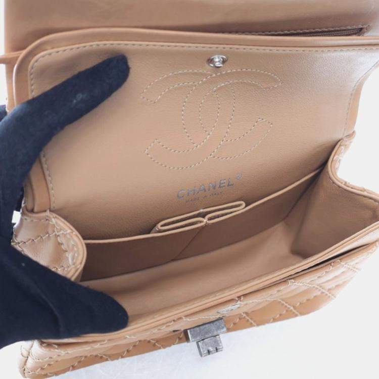 Pre Owned Chanel Mini Sheepskin Reissue 2.55 Flap Bag 224