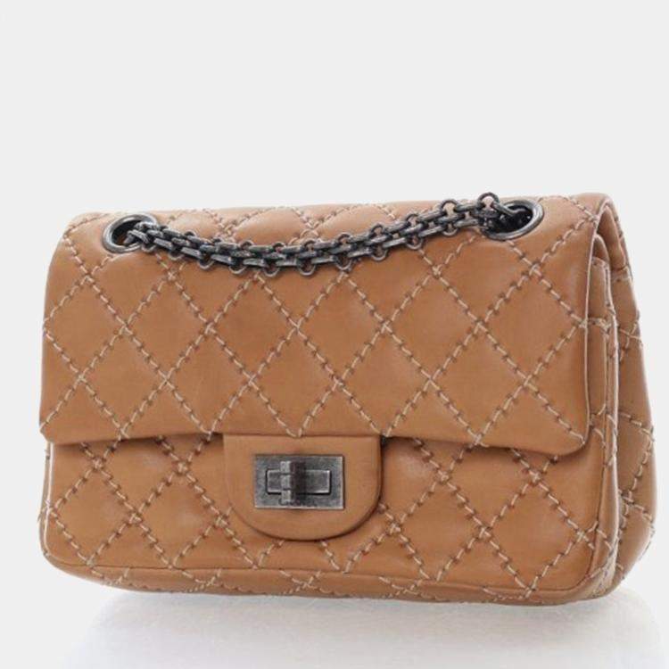 Pre Owned Chanel Mini Sheepskin Reissue 2.55 Flap Bag 224