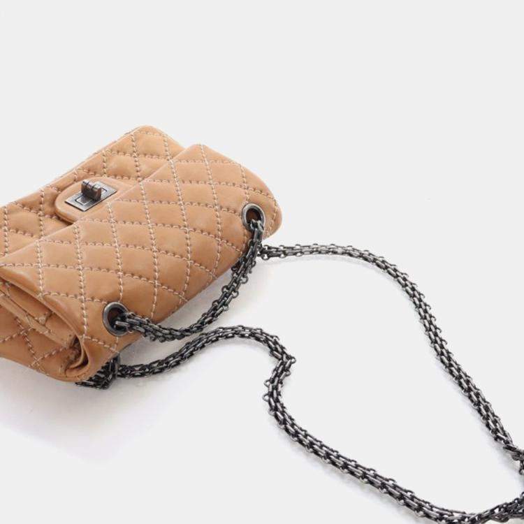 Pre Owned Chanel Mini Sheepskin Reissue 2.55 Flap Bag 224