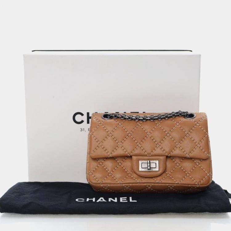 Pre Owned Chanel Mini Sheepskin Reissue 2.55 Flap Bag 224