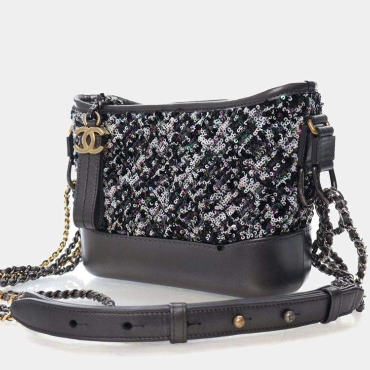 Pre Owned Chanel Small Sequins Gabrielle Hobo