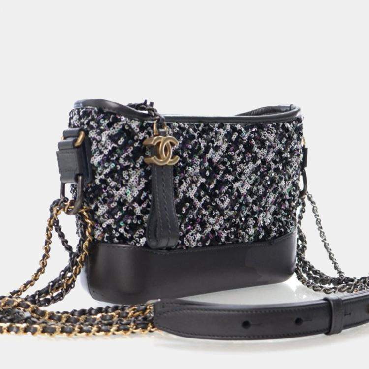 Pre Owned Chanel Small Sequins Gabrielle Hobo