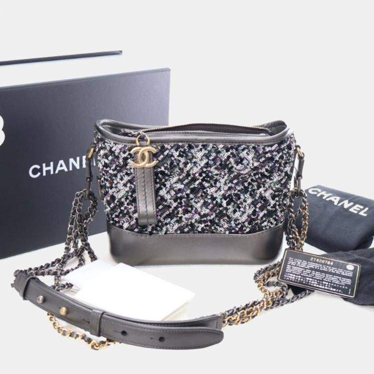 Pre Owned Chanel Small Sequins Gabrielle Hobo