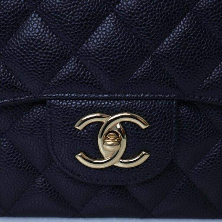 Pre Owned Chanel Maxi Caviar Classic Double Flap Bag