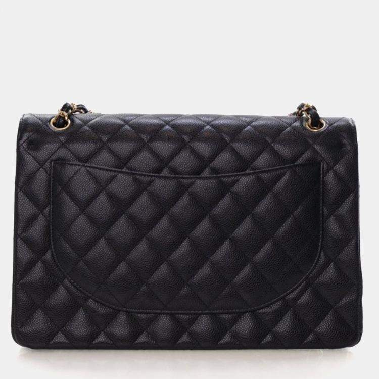 Pre Owned Chanel Maxi Caviar Classic Double Flap Bag
