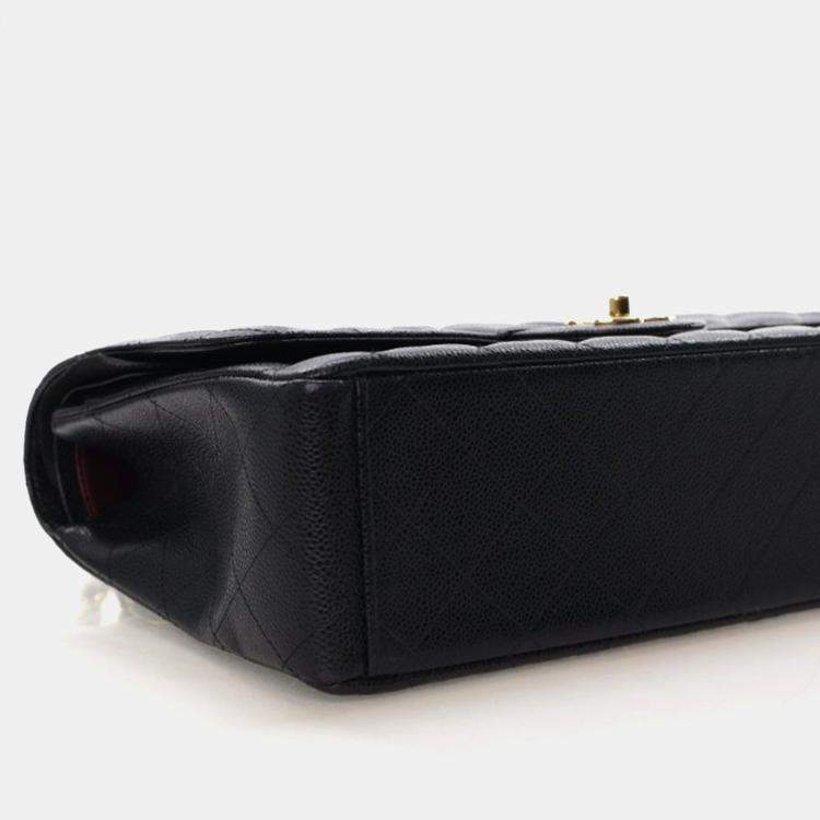 Pre Owned Chanel Maxi Caviar Classic Double Flap Bag
