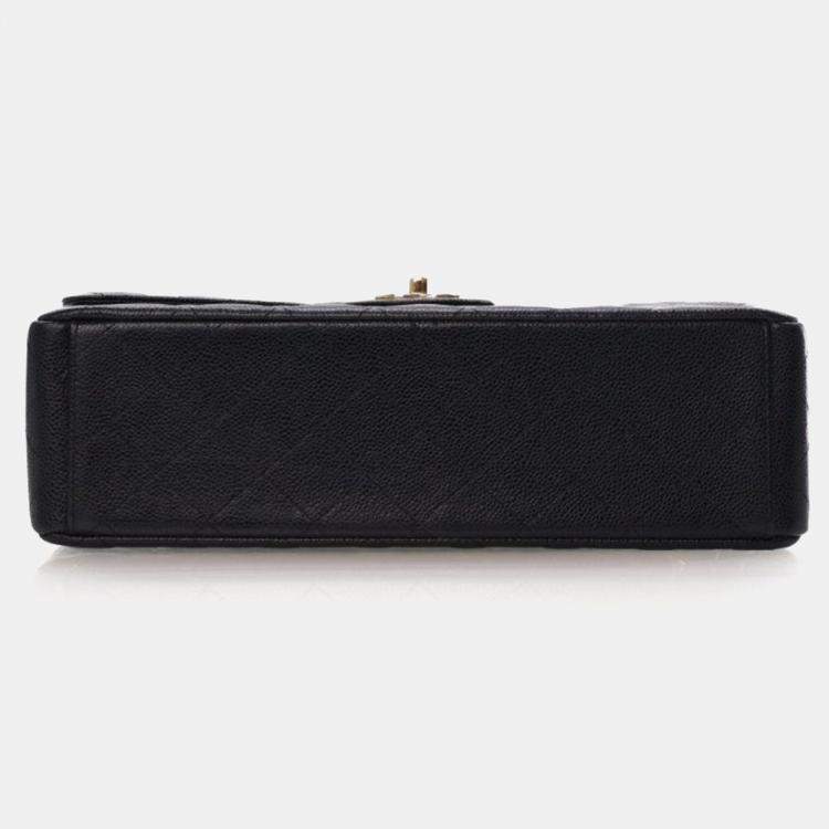 Pre Owned Chanel Maxi Caviar Classic Double Flap Bag