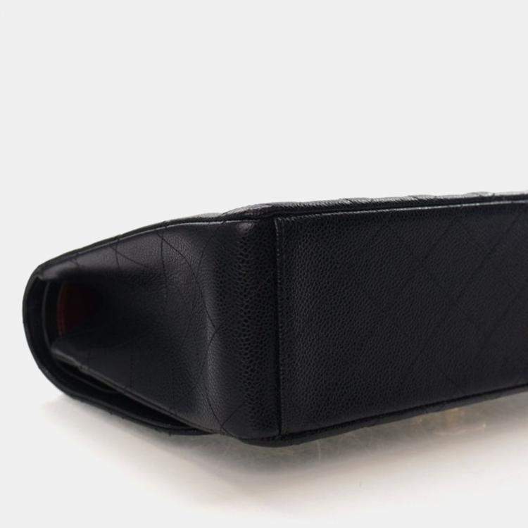 Pre Owned Chanel Maxi Caviar Classic Double Flap Bag