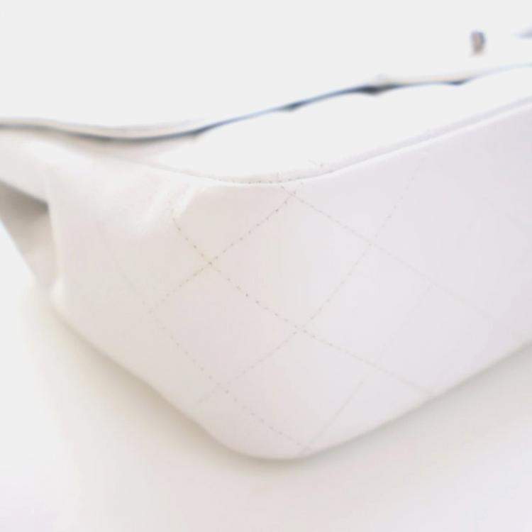 Pre Owned Chanel Jumbo Caviar Classic Single Flap Bag