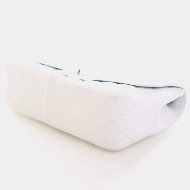 Pre Owned Chanel Jumbo Caviar Classic Single Flap Bag