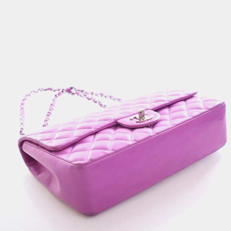 مملوكة مسبقًا Chanel Vintage Medium Lambskin Classic Single Flap Bag