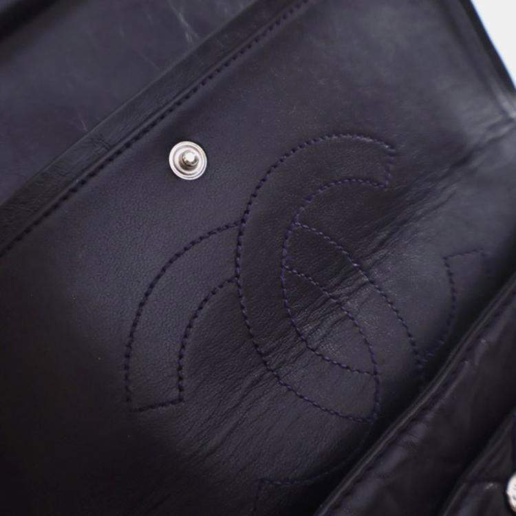 Pre Owned Chanel Crumpled Calfskin Reissue 2.55 Flap Bag 225