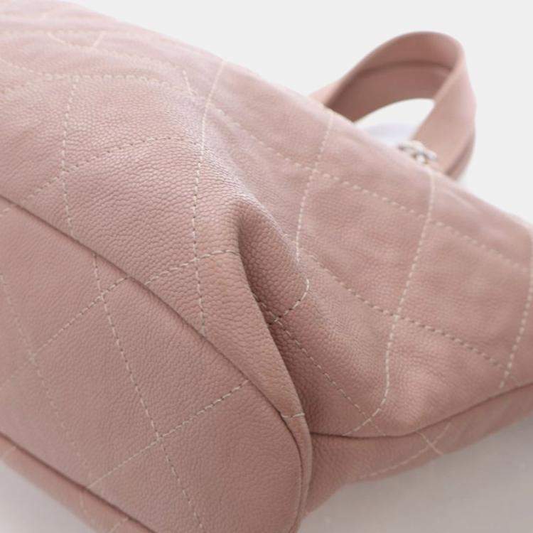 Pre Owned Chanel Caviar Quilted Top Handle Tote
