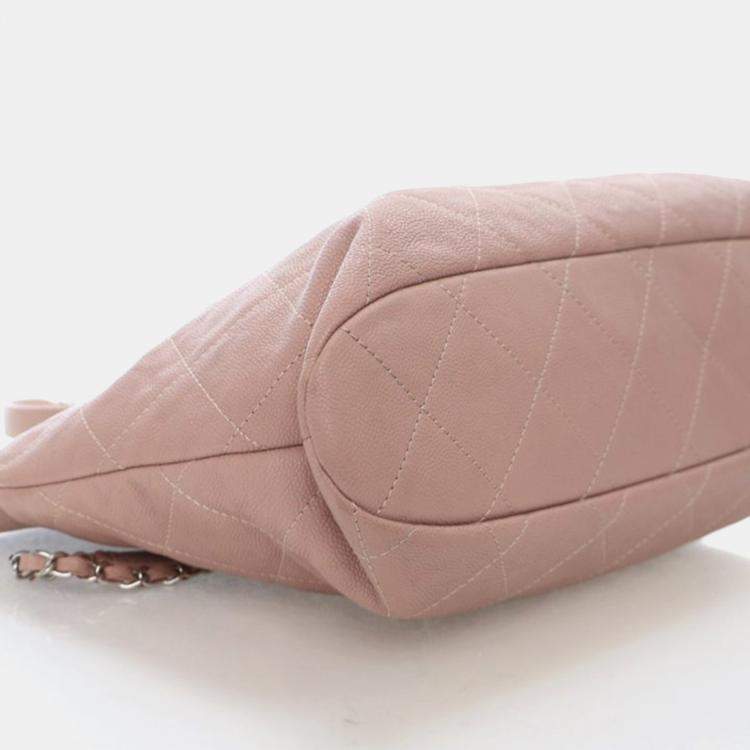 Pre Owned Chanel Caviar Quilted Top Handle Tote