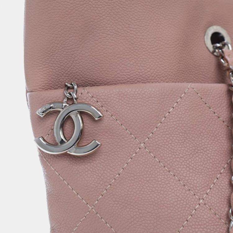 Pre Owned Chanel Caviar Quilted Top Handle Tote